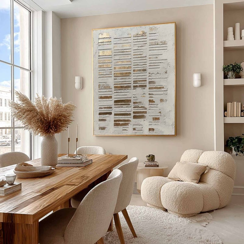 Wall Art Abstract Geometric Texture Painting