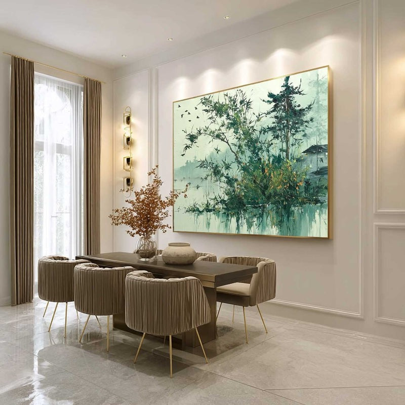 Wall Art Lake Landscape Painting