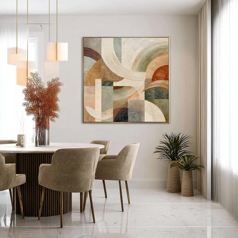 Wall Art Semicircle Geometric Abstract