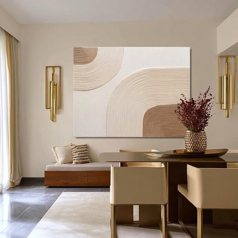 Wall Art Abstract Line Texture Painting