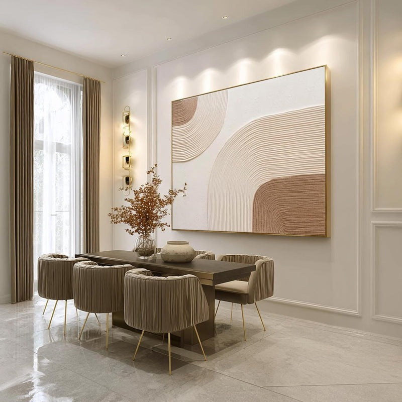 Wall Art Abstract Line Texture Painting