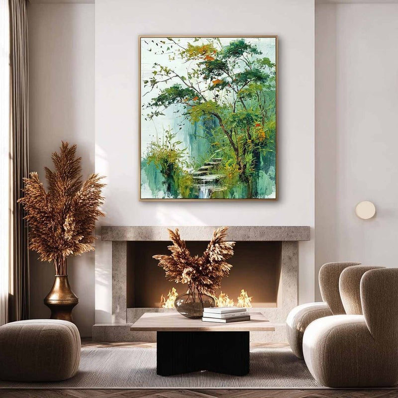 Wall Art Forest Landscape Painting