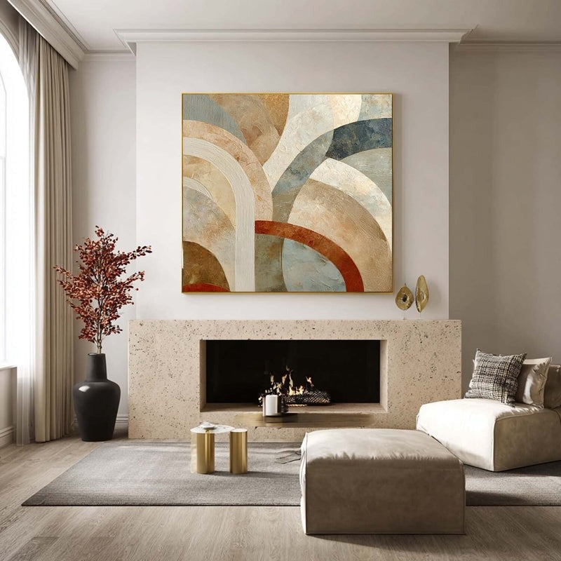 Wall Art Abstract Geometric Painting