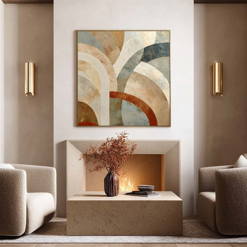 Wall Art Abstract Geometric Painting