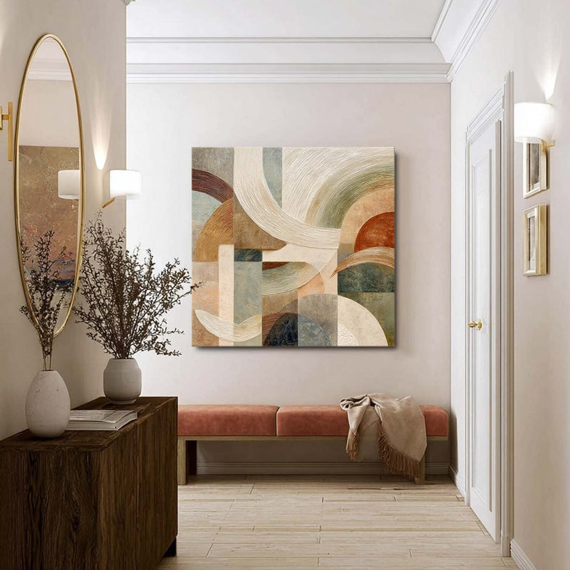 Wall Art Semicircle Geometric Abstract