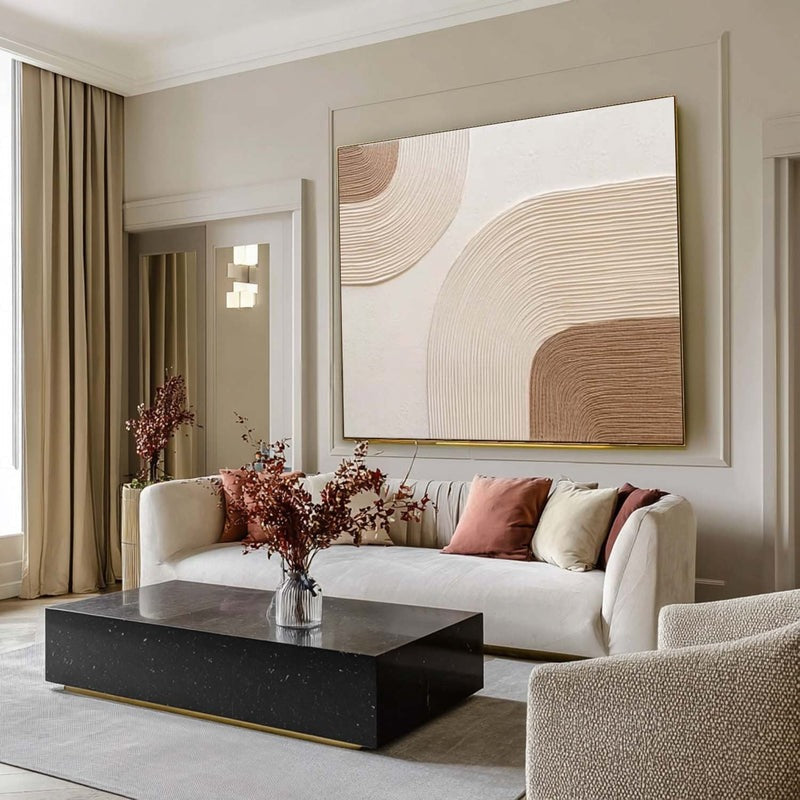 Wall Art Abstract Line Texture Painting