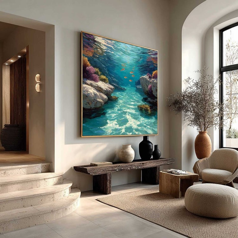 Wall Art Underwater Cove Fish Coral Realistic
