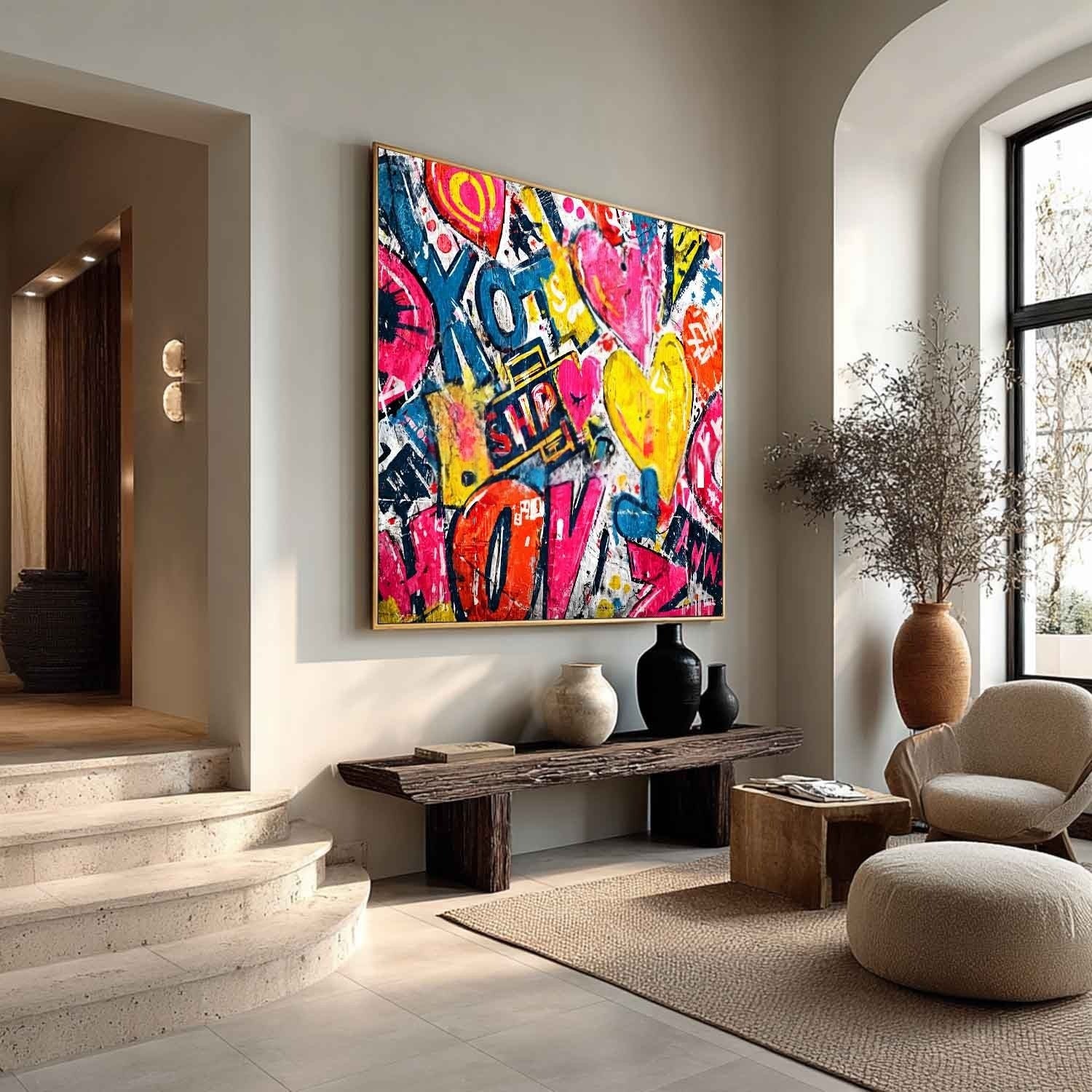 Wall Art Pop Art Graffiti Heart Love Street