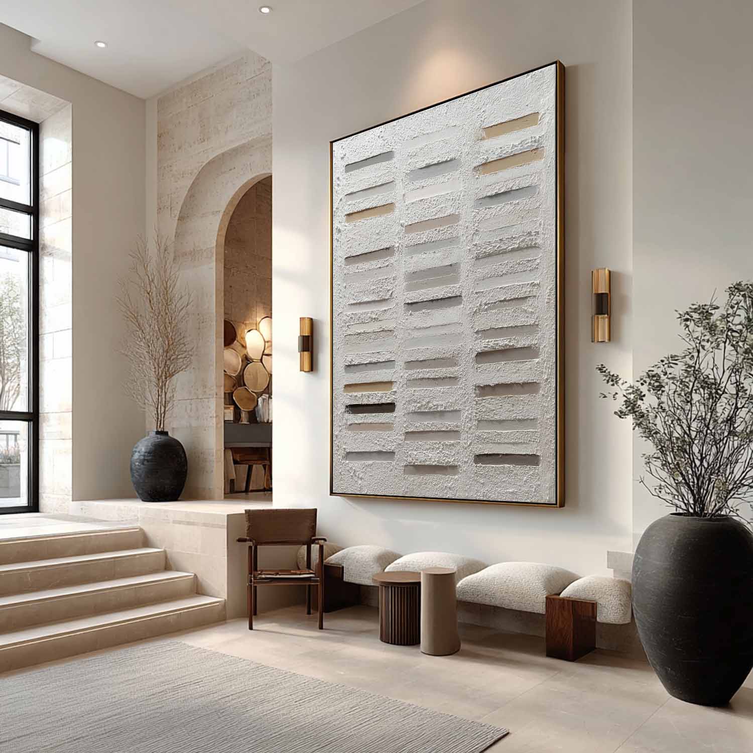 Plaster Art Texture Painting SG408 - Neutralighting