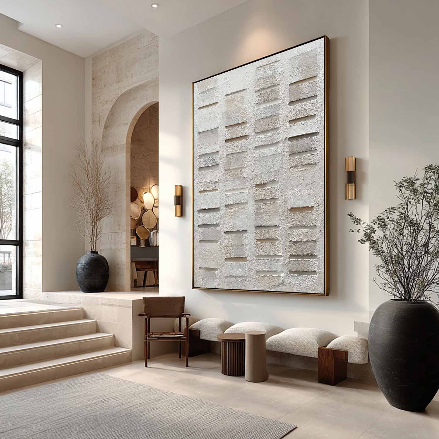 Plaster Art Texture Painting SG404 - Neutralighting