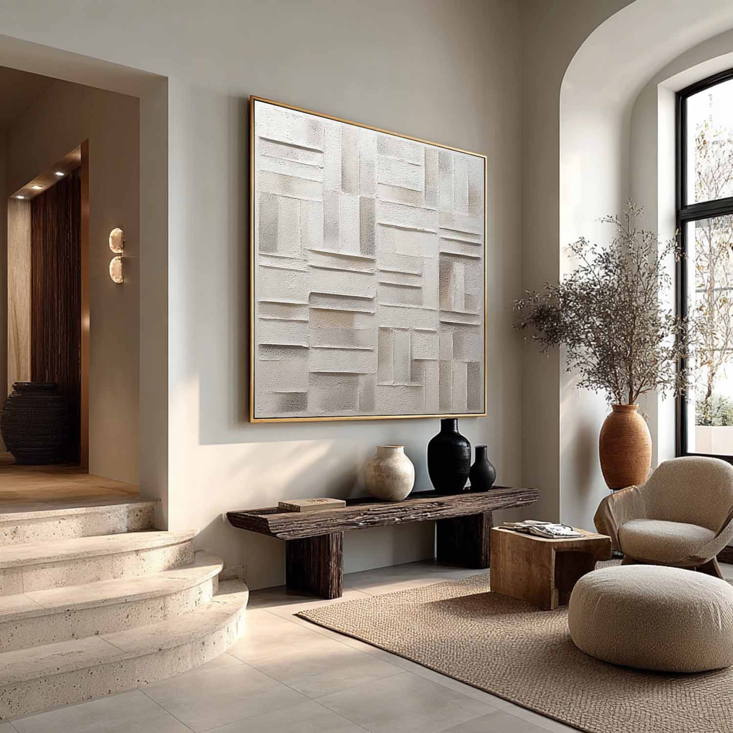 Plaster Art Texture Painting SG405 - Neutralighting