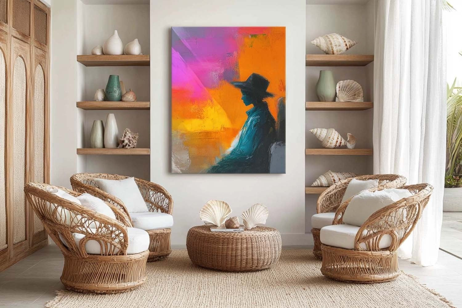 Wall Art Contemporary Silhouette Coat