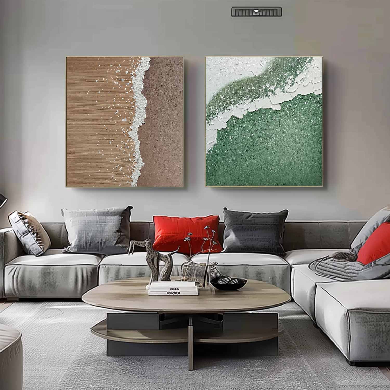 Abstract Painting Set Of 2 SP156 - Neutralighting