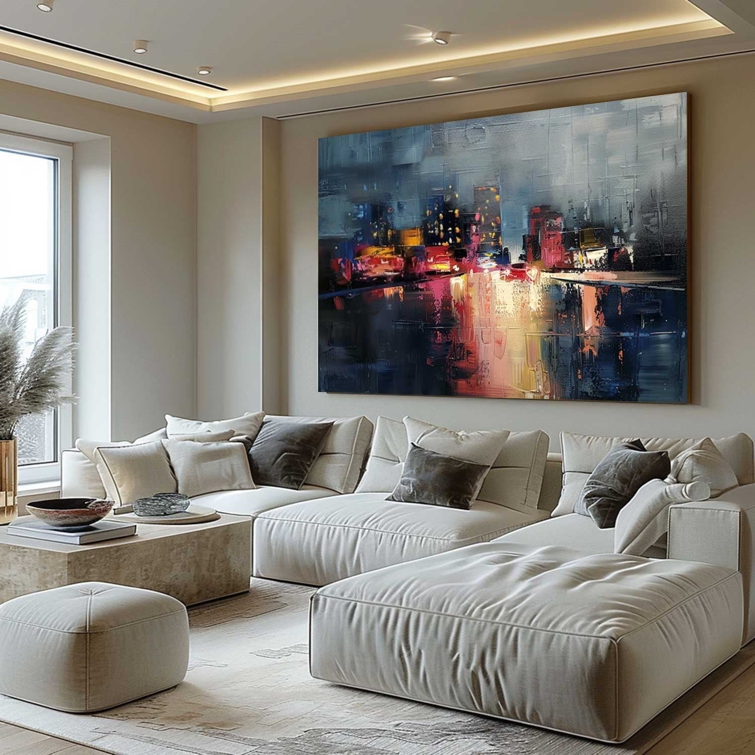Wall Art Expressive Brushstroke