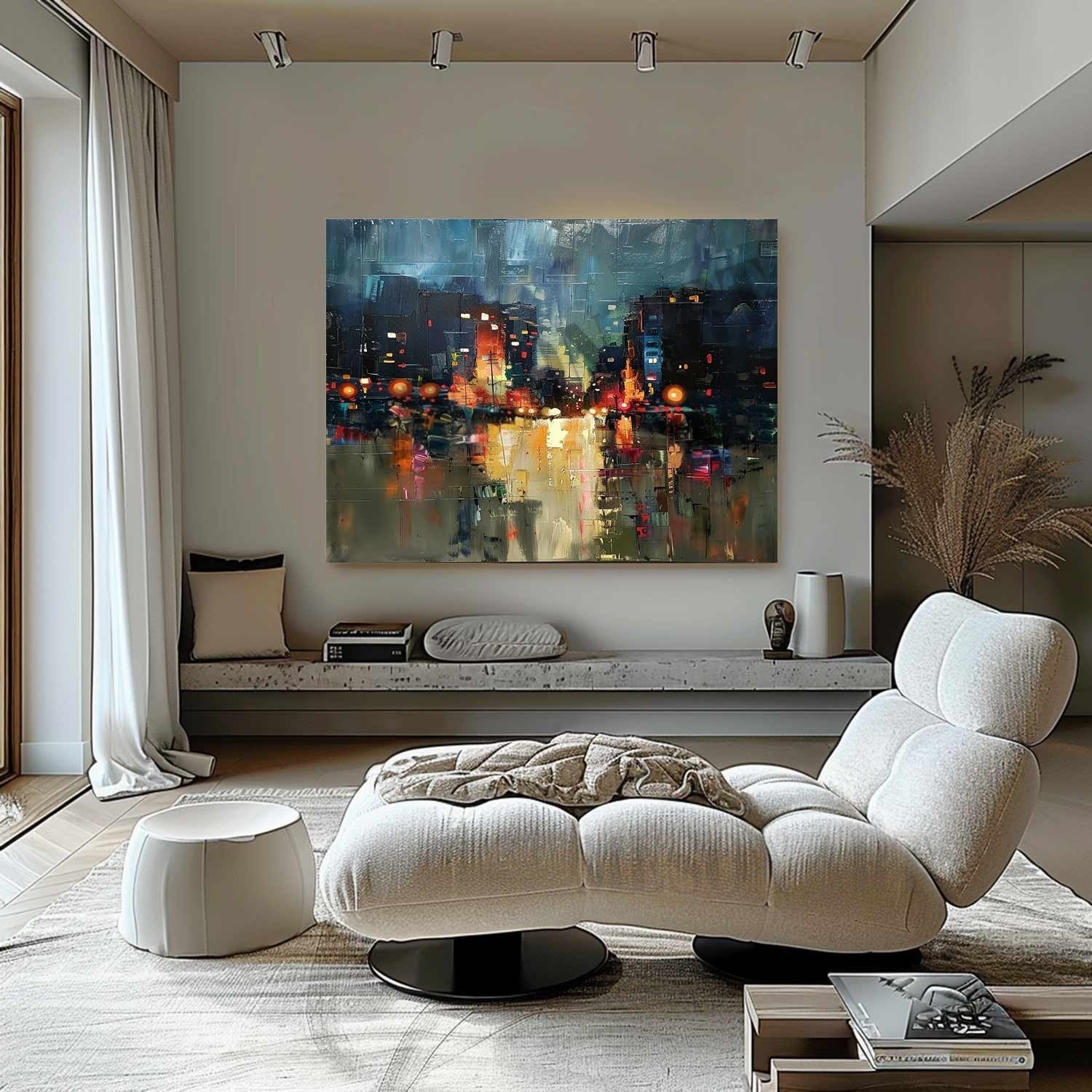 Wall Art Impressionist Textured Urban