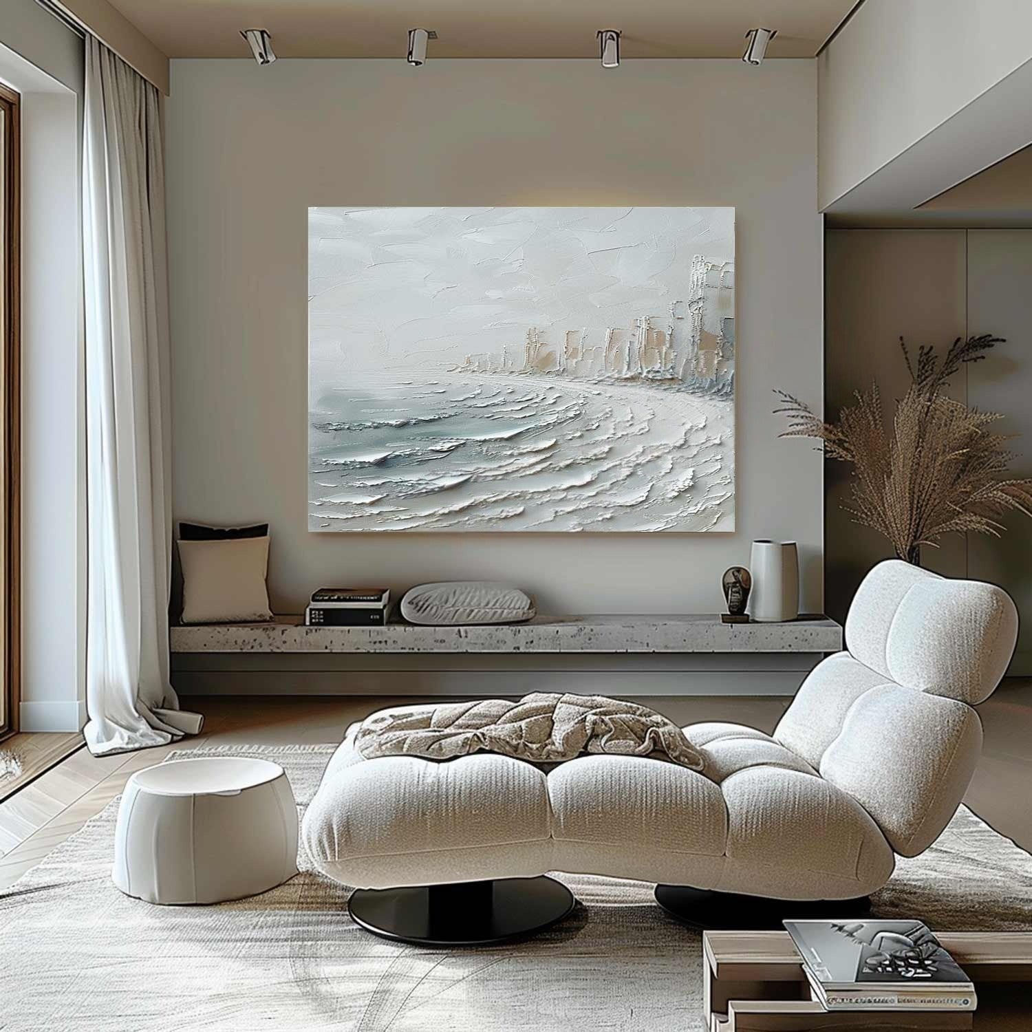 Wall Art Misty Coastal Cliffs Seascape