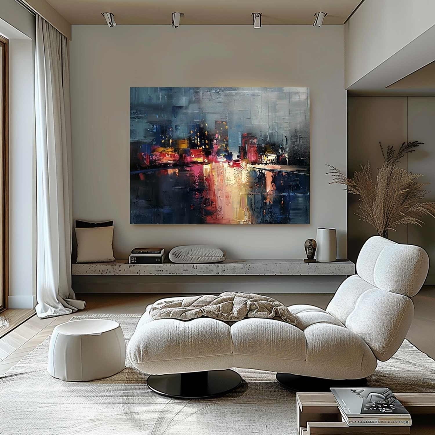 Wall Art Expressive Brushstroke
