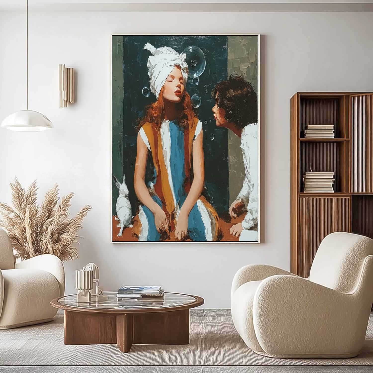 Whimsical Moment 3D Impasto Painting