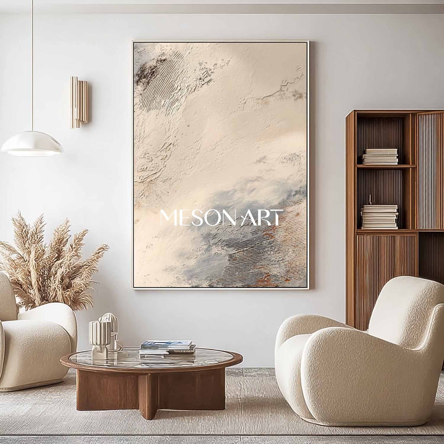 Plaster Art Texture Painting SG462 - Neutralighting