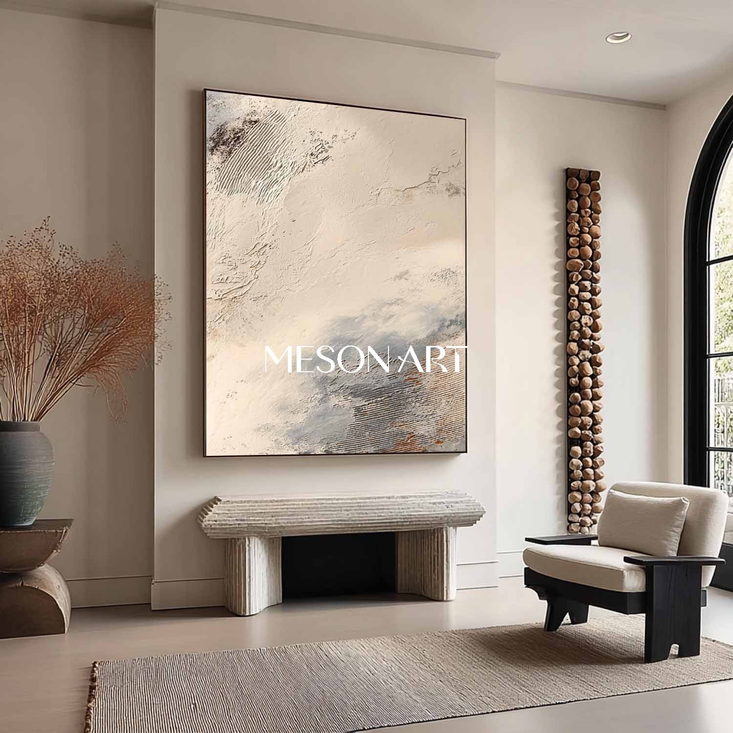 Plaster Art Texture Painting SG462 - Neutralighting