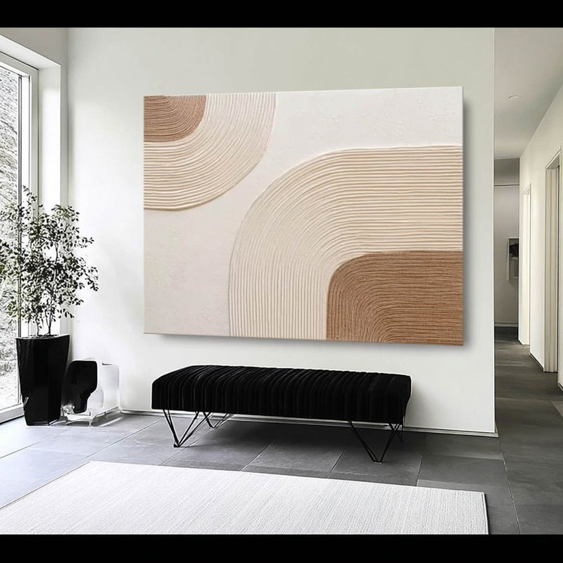Wall Art Abstract Line Texture Painting