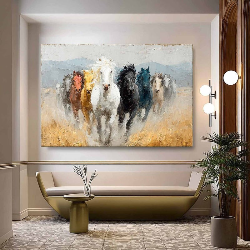 Wall Art Running Horse Painting