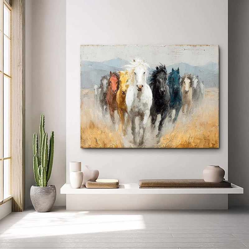 Wall Art Running Horse Painting