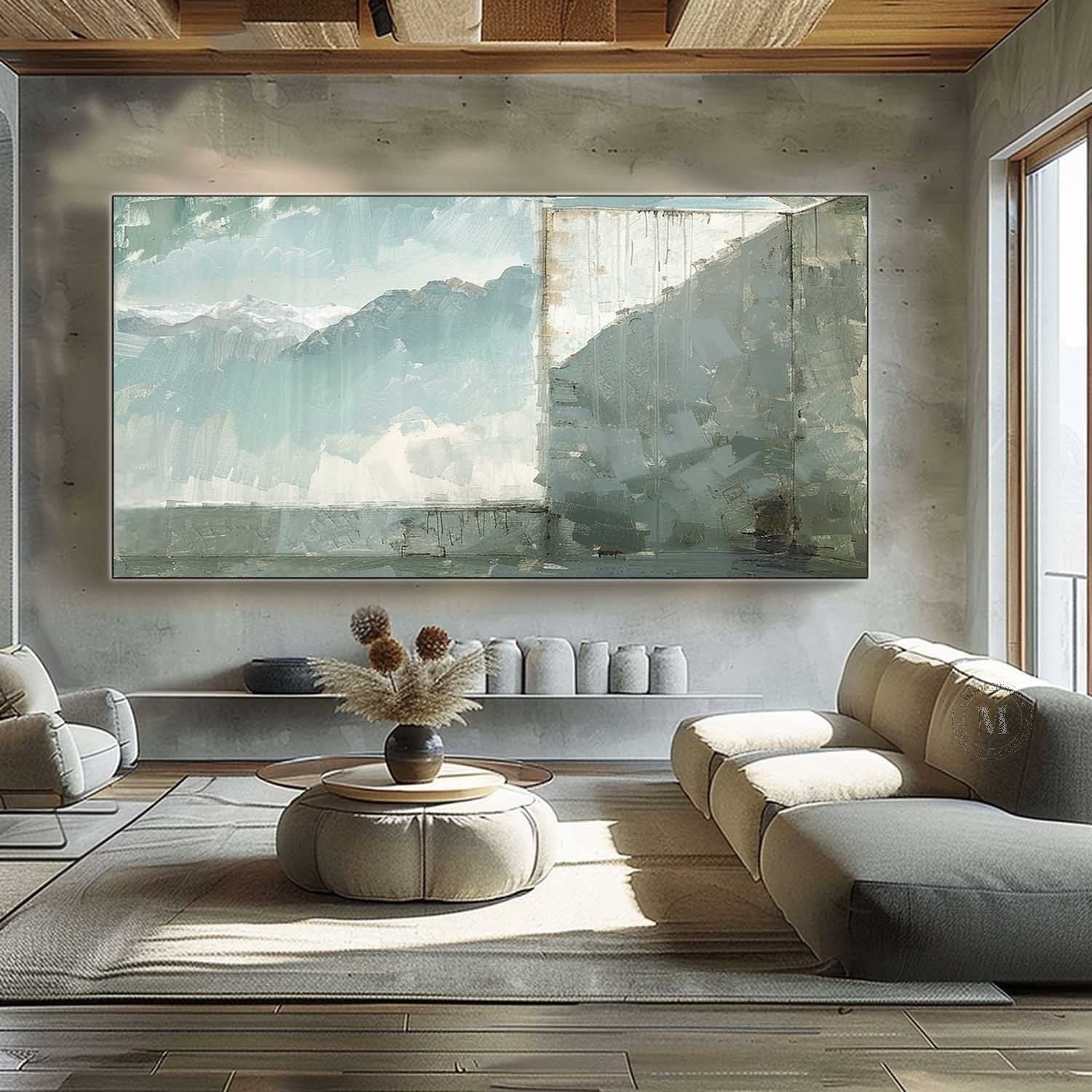 Wall Art Mountain Water Reflection Landscape