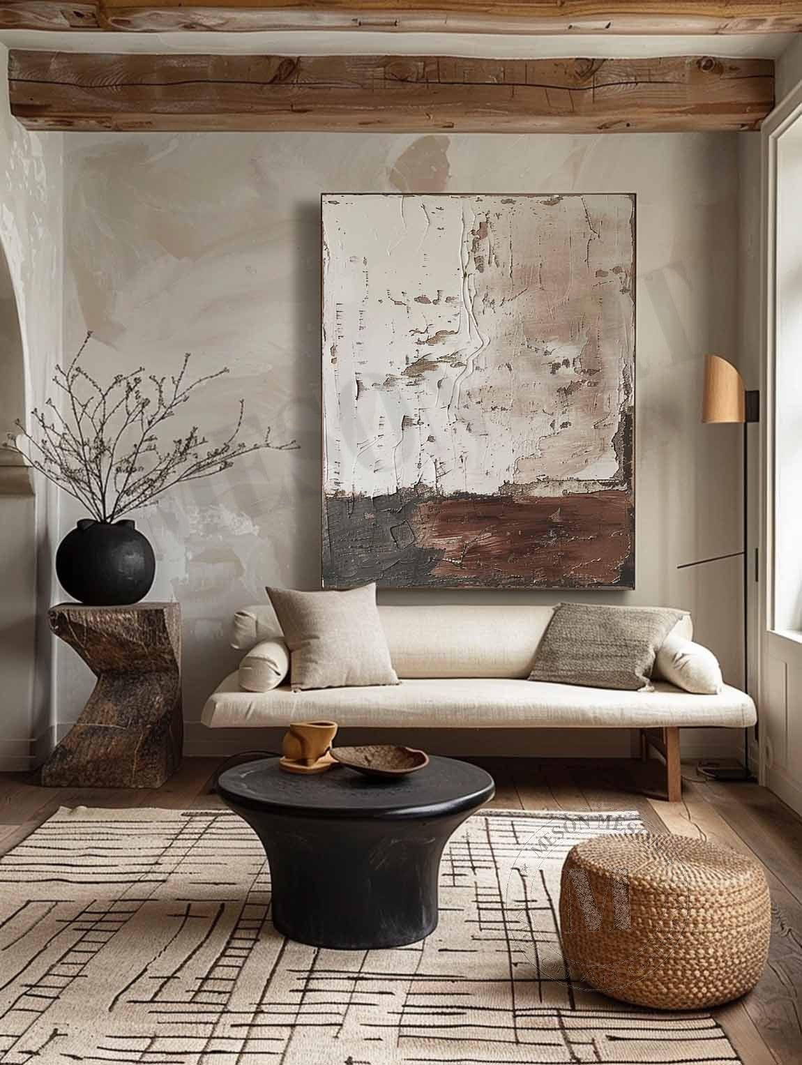 Wall Art Wabi-Sabi Neutral Abstract Modern
