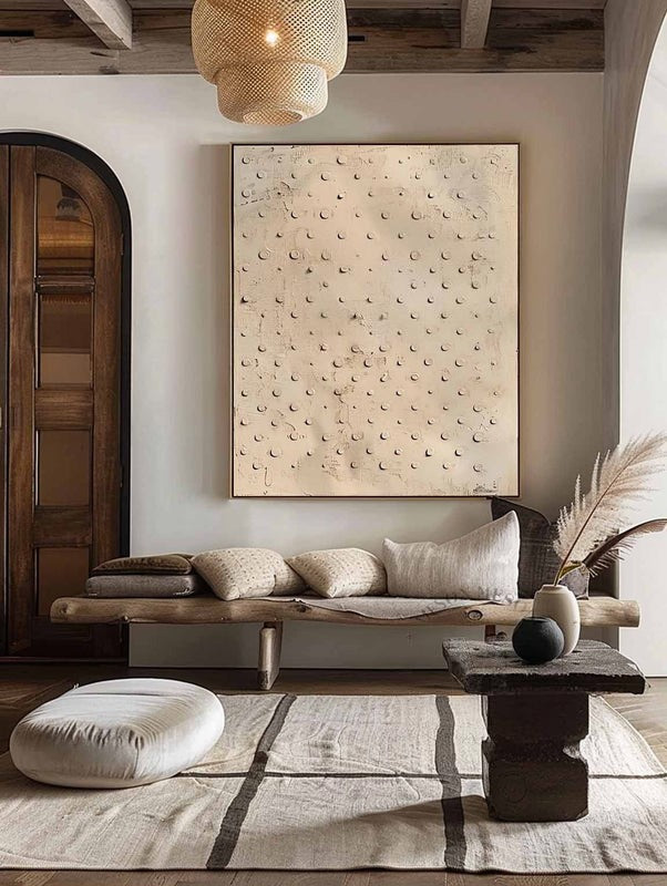 Wall Art Abstract Dot Texture Painting