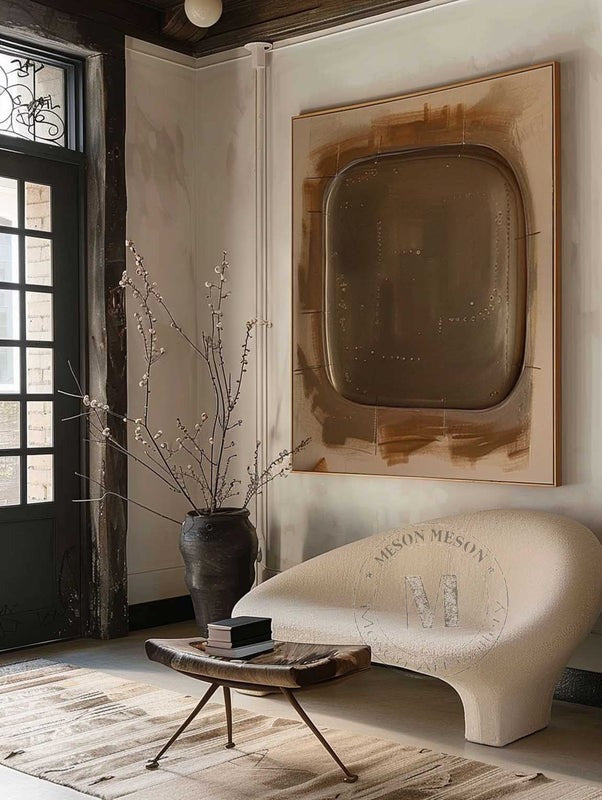 Wall Art Wabi-Sabi Raw Textured Mineral Abstract