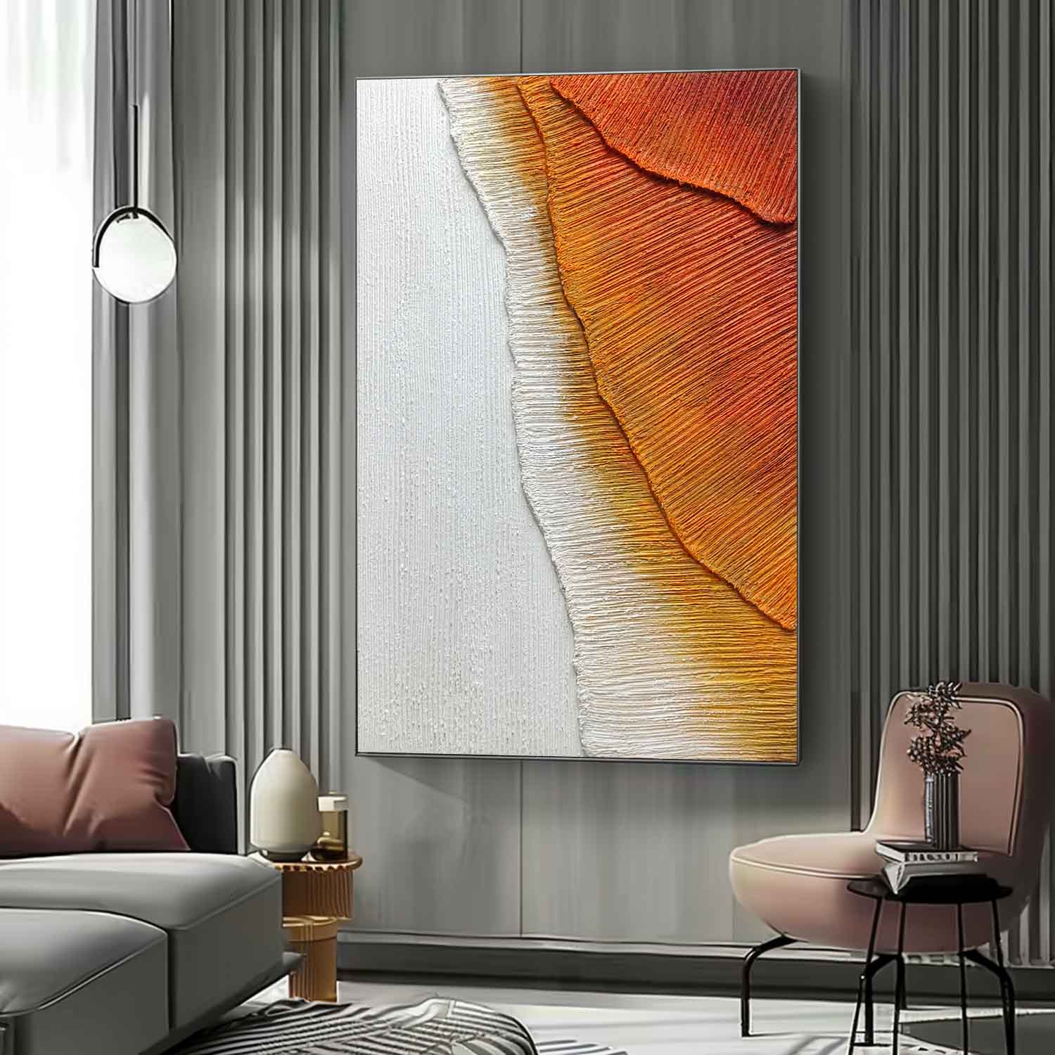 Plaster Art Texture Painting SG263 - Neutralighting
