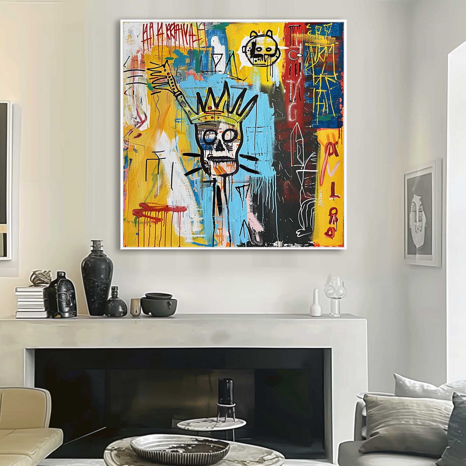 Skull Abstract Graffiti Art - Letslighting
