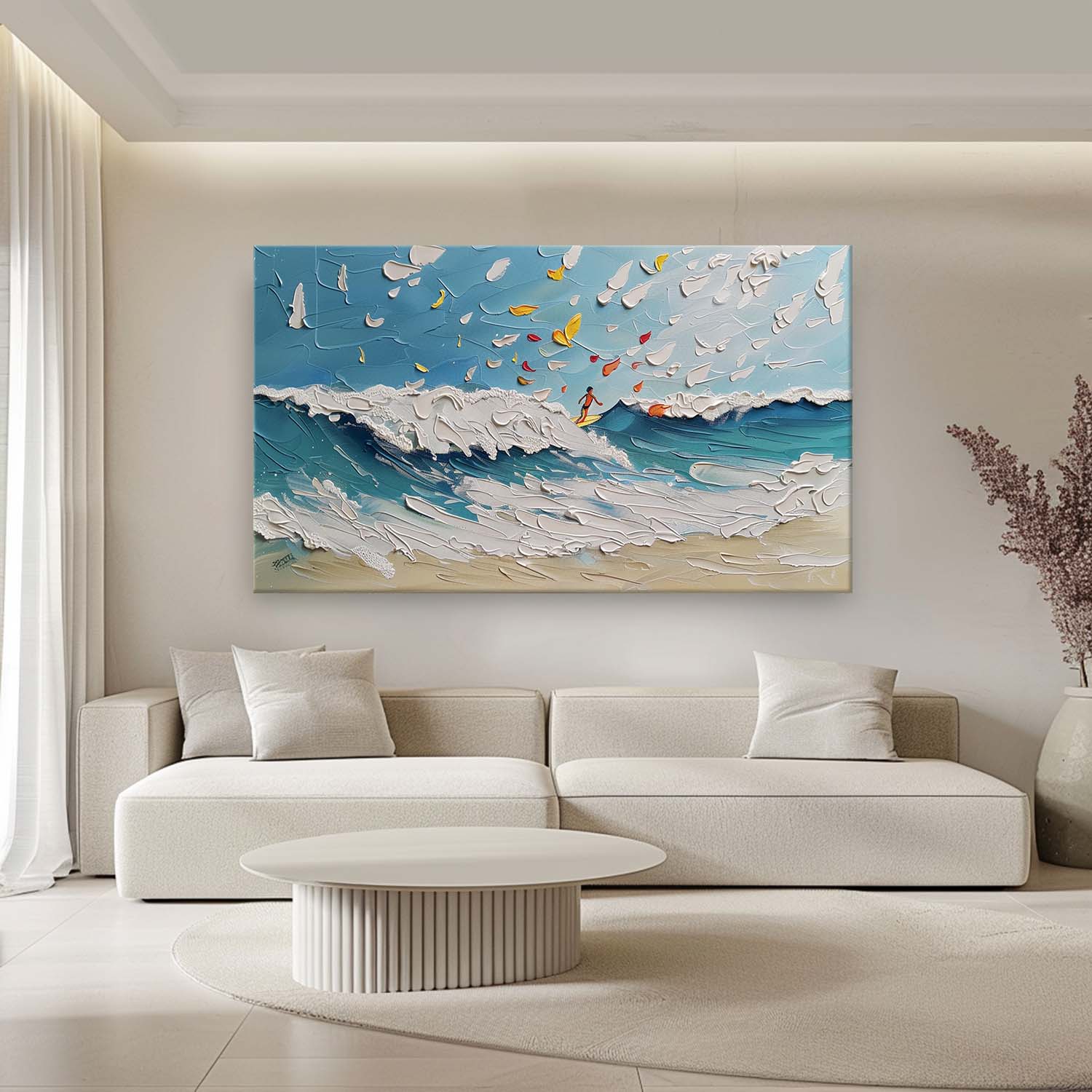 Plaster Art Texture Painting SG303 - Neutralighting