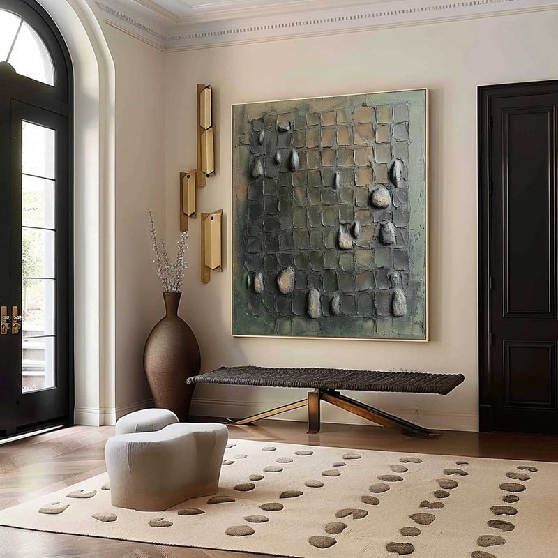Wall Art Abstract Stone Texture Painting