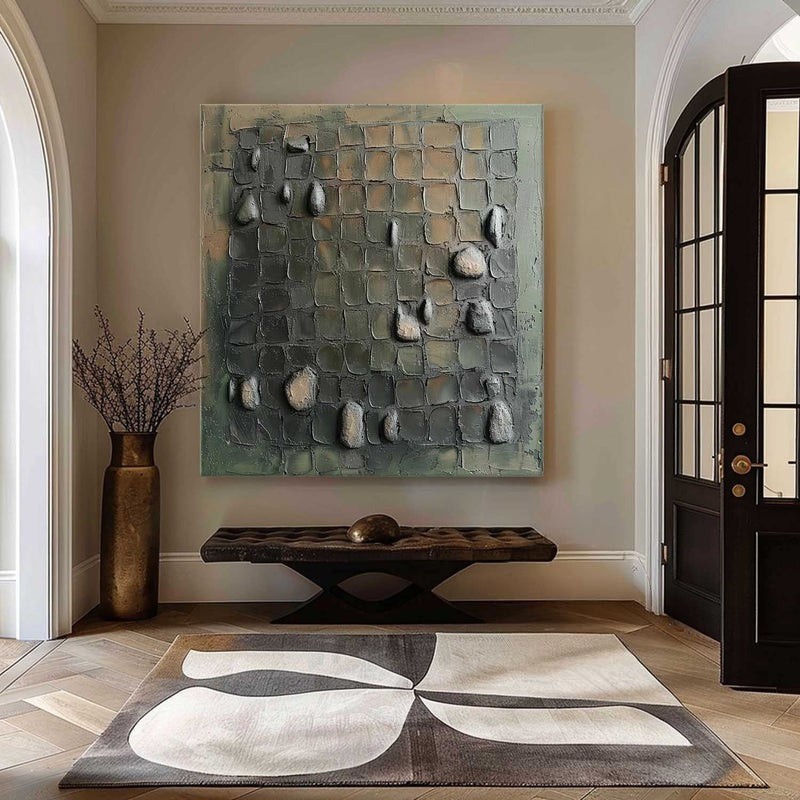 Wall Art Abstract Stone Texture Painting