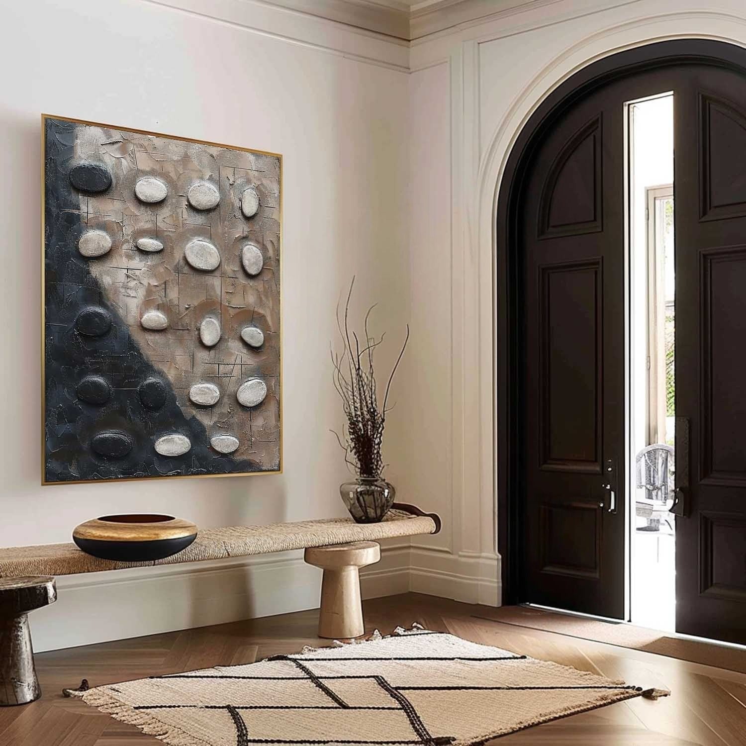 Wall Art Neutral Pebble Wabi-Sabi