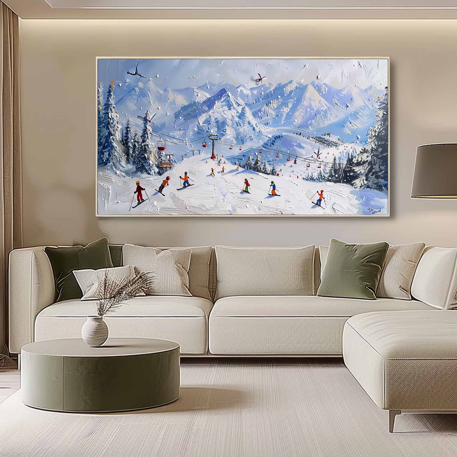 Plaster Art Texture Painting SG292 - Neutralighting