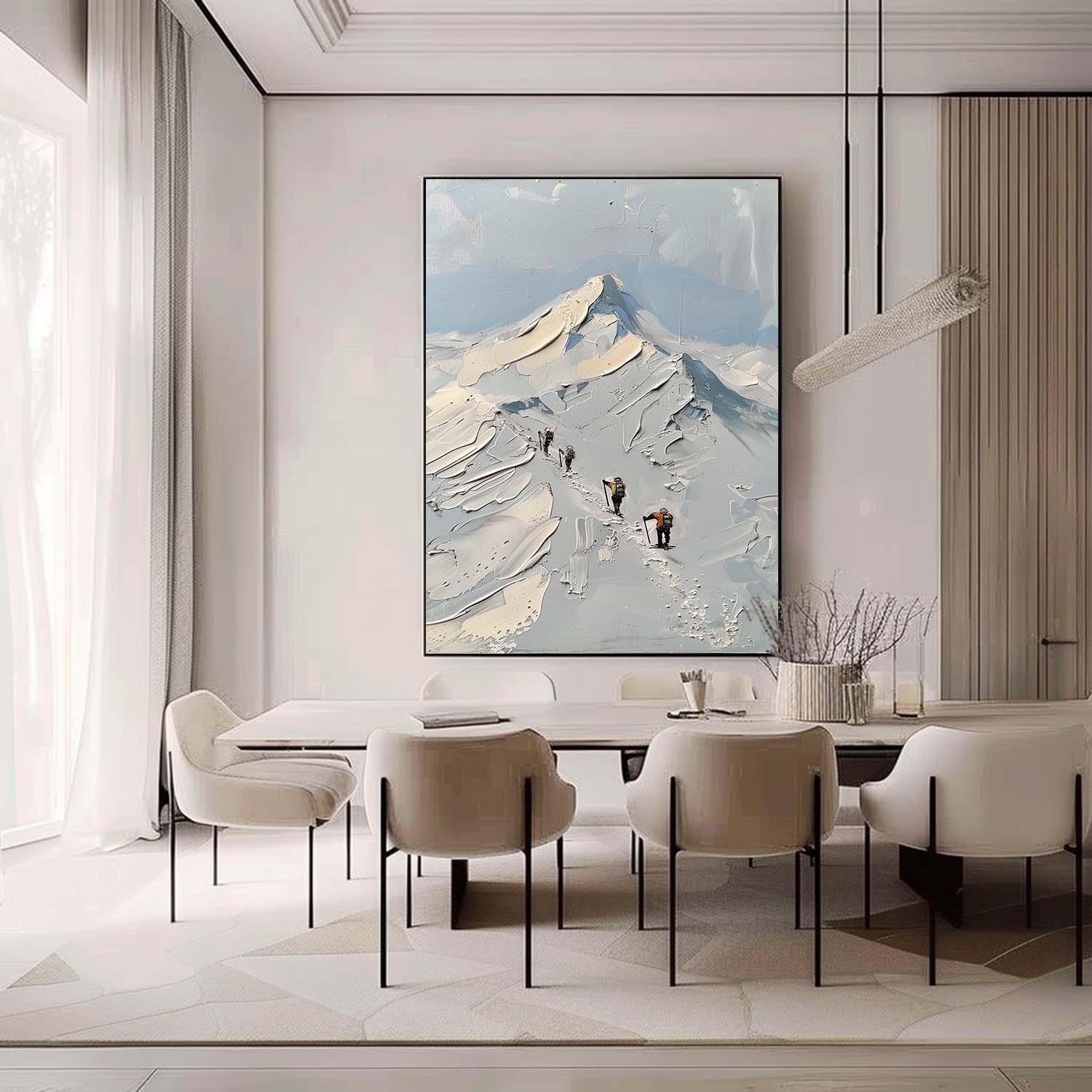 Wall Art Landscape Abstract Snow Modern