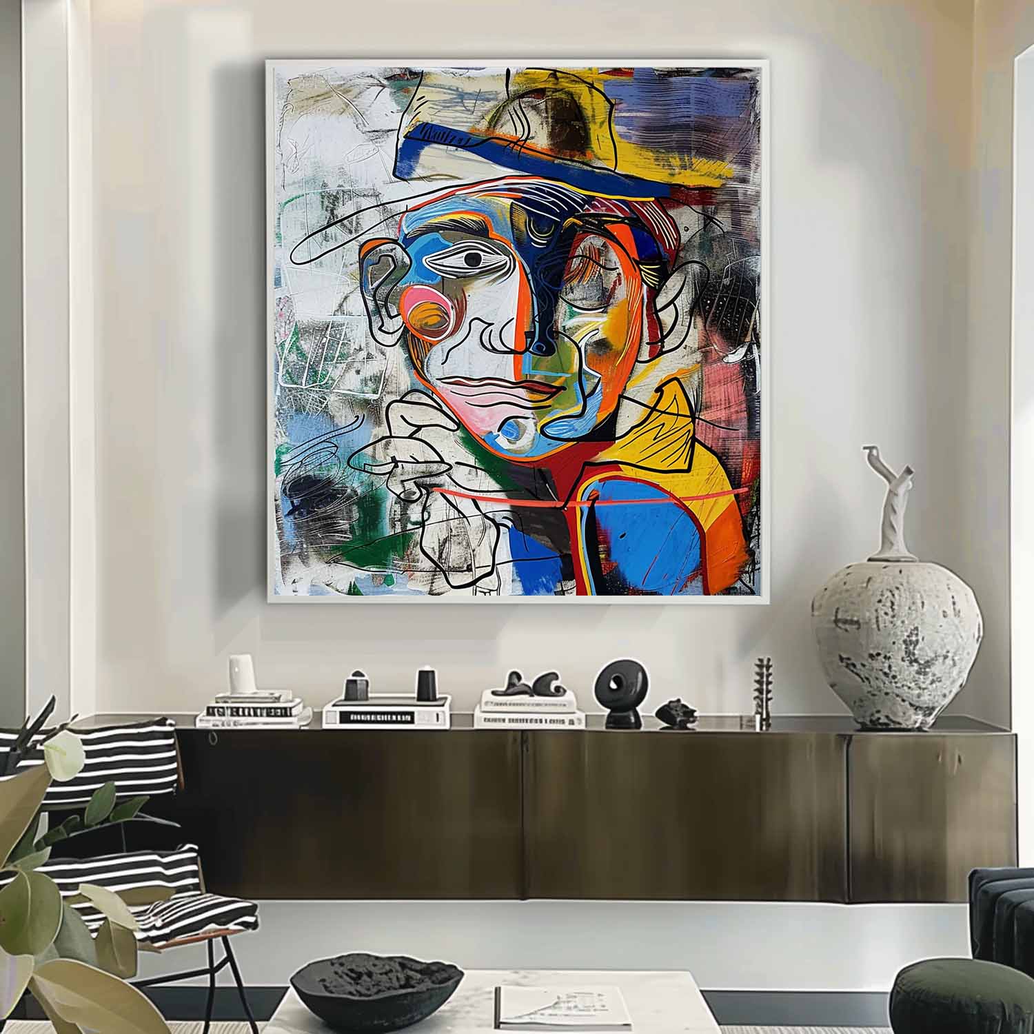 Crayon Abstract Graffiti Art