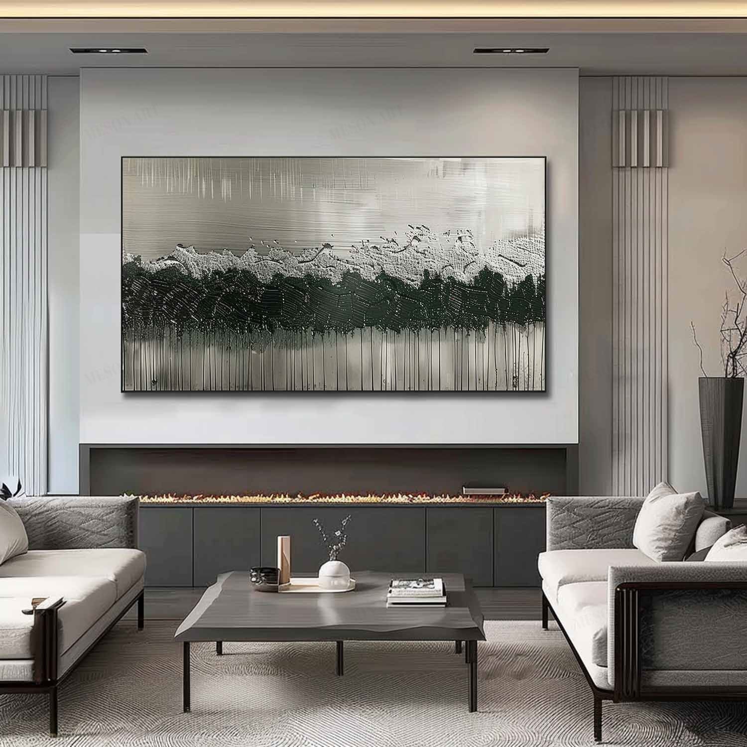Plaster Art Texture Painting SG281 - Neutralighting
