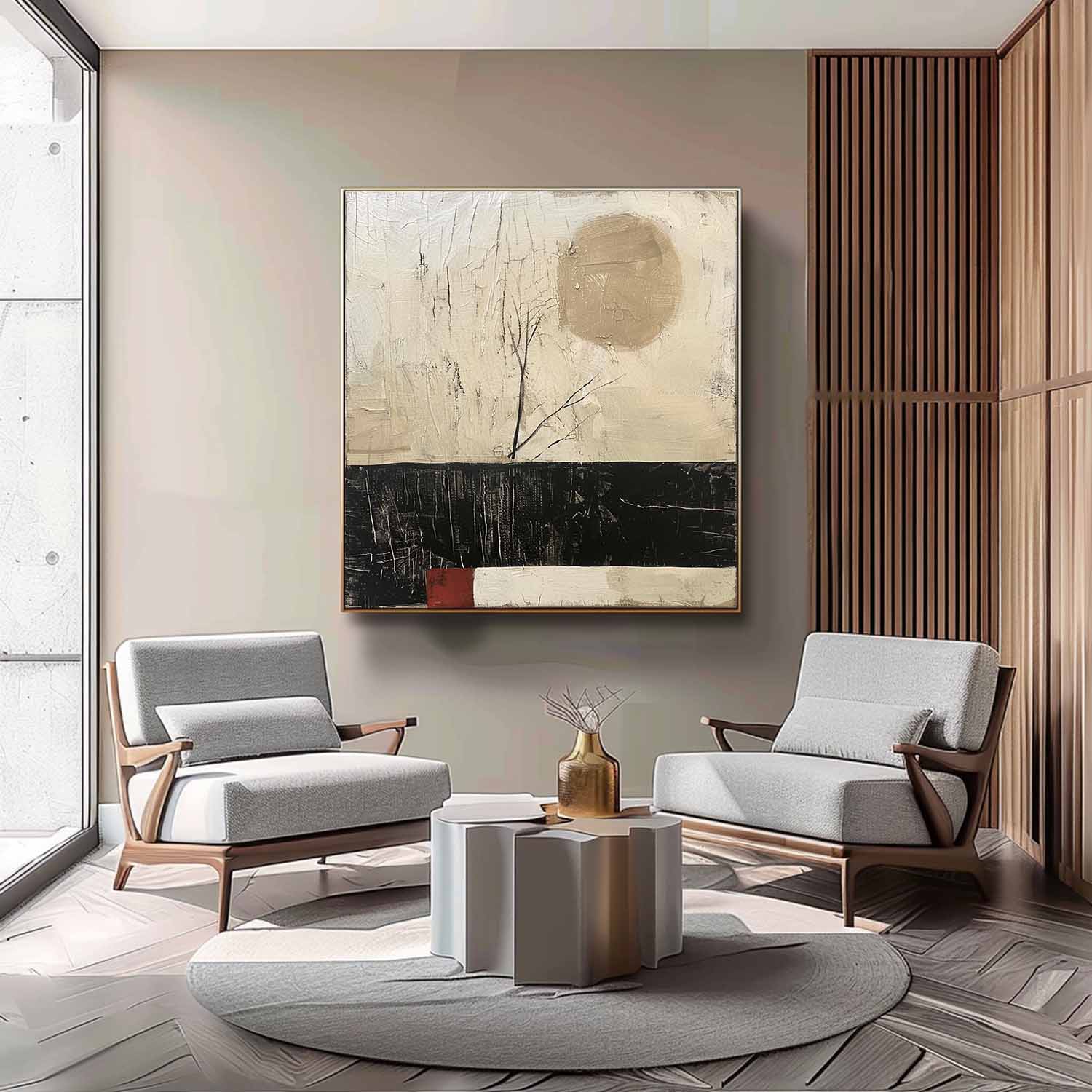 Wall Art Wabi-Sabi Modern Elegant Soft