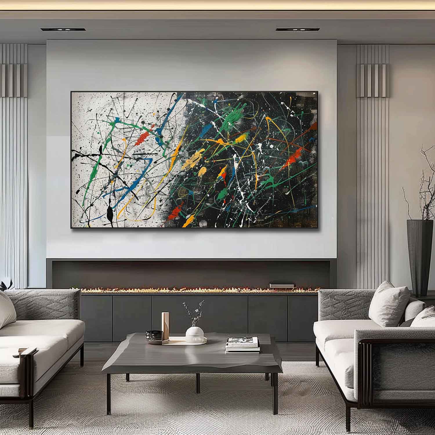 Abstract Expressionist Art AEA026 - Neutralighting
