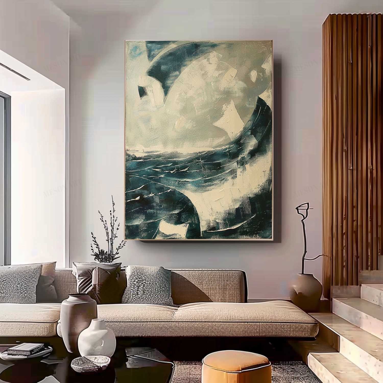 Plaster Art Texture Painting SG282 - Neutralighting