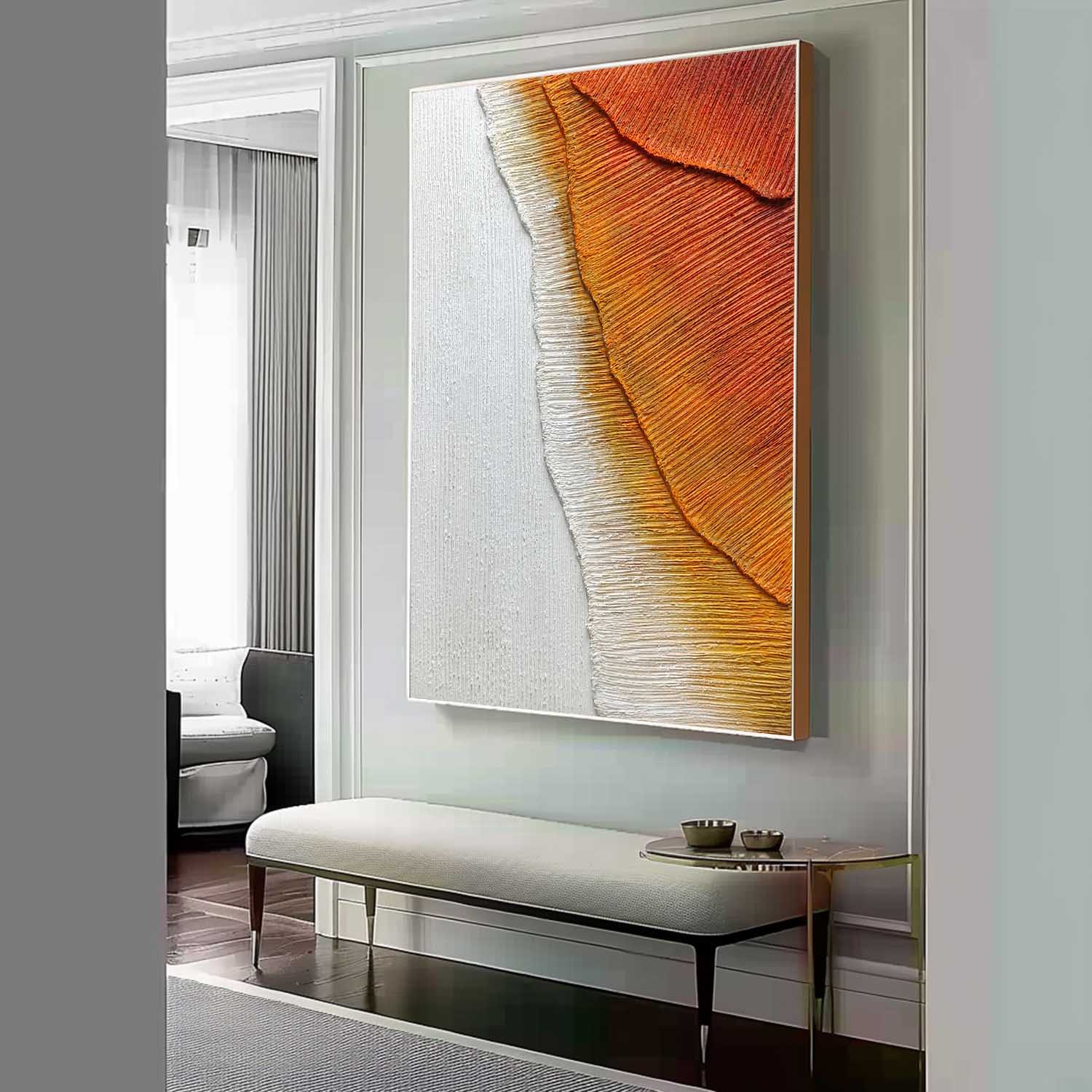 Plaster Art Texture Painting SG263 - Neutralighting
