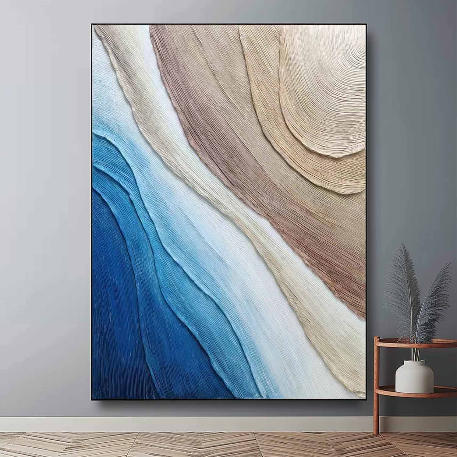 Wall Art Plaster Serene Calm Minimalist