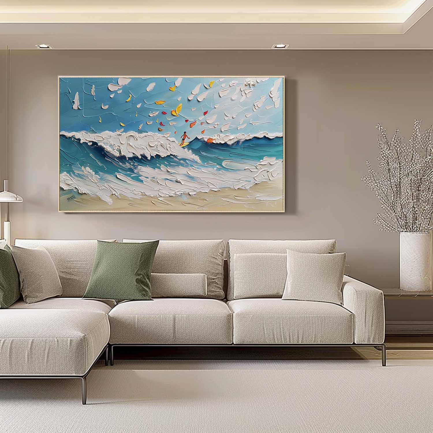 Plaster Art Texture Painting SG303 - Neutralighting