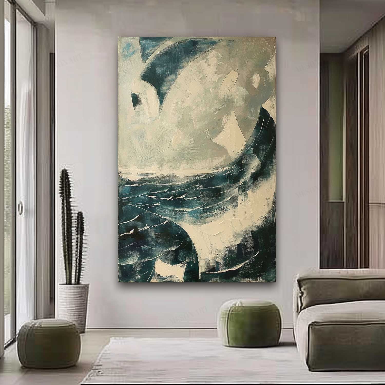 Plaster Art Texture Painting SG282 - Neutralighting