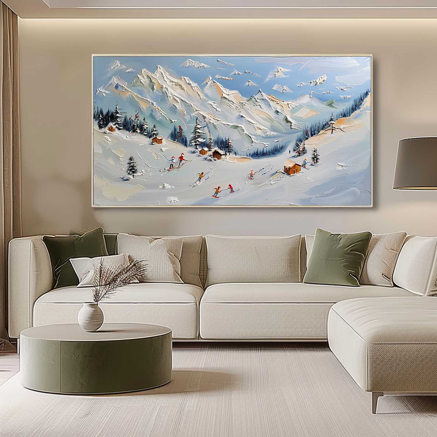 Plaster Art Texture Painting SG297 - Neutralighting