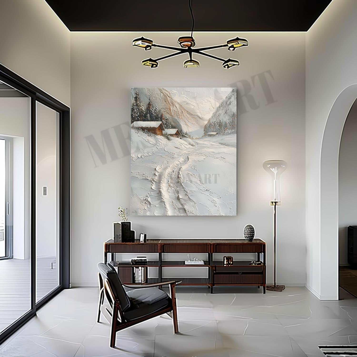 Plaster Art Texture Painting SG325 - Neutralighting